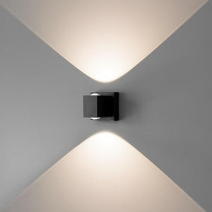 Square LED Wall Sconce – Dimmable Indoor Hardwired Up Down Light