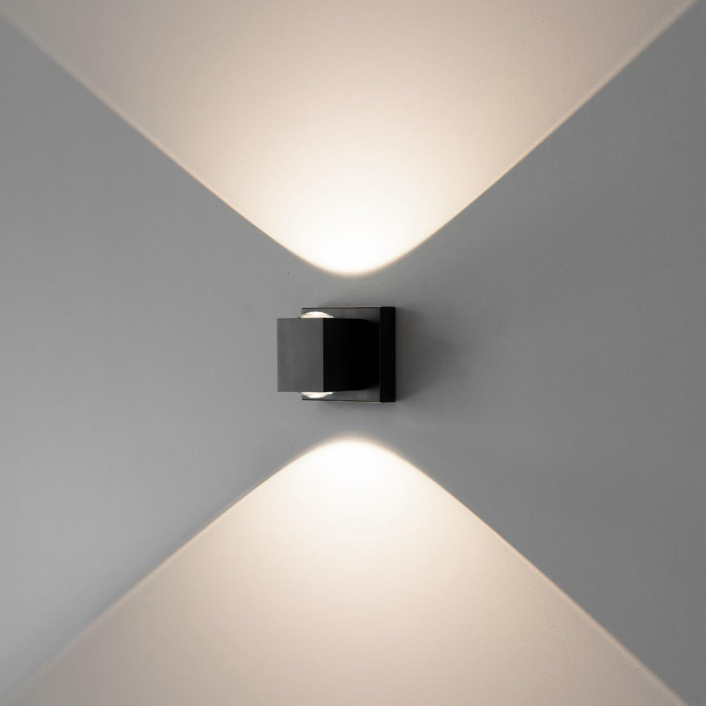 Square LED Wall Sconce – Dimmable Indoor Hardwired Up Down Light
