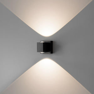 Square LED Wall Sconce – Dimmable Indoor Hardwired Up Down Light