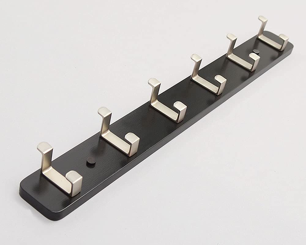 Bamboo Wall Mounted Coat Hooks Rack