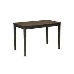Almost Black Rectangular Dining Table – Seats 6, Wood & Veneer