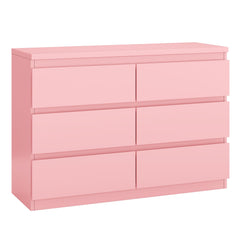 6-Drawer Dresser with Metal Rails