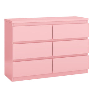 6-Drawer Dresser with Metal Rails