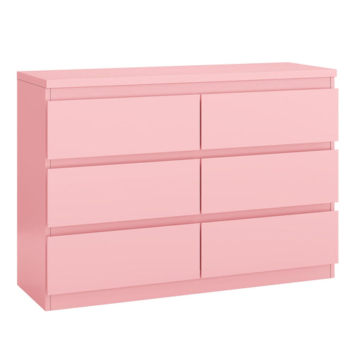6-Drawer Dresser with Metal Rails