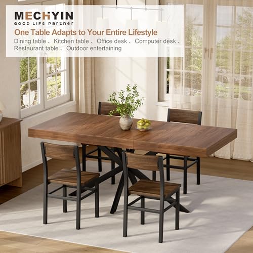 Extendable Dining Table with Hidden Leaf & Storage