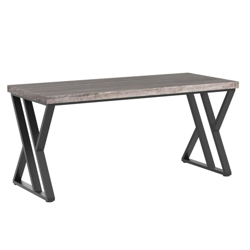 55-Inch Computer Desk with Z-Shaped Metal Legs