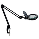 LED Magnifying Lamp with Clamp, 5-Inch Glass Lens & Swing Arm