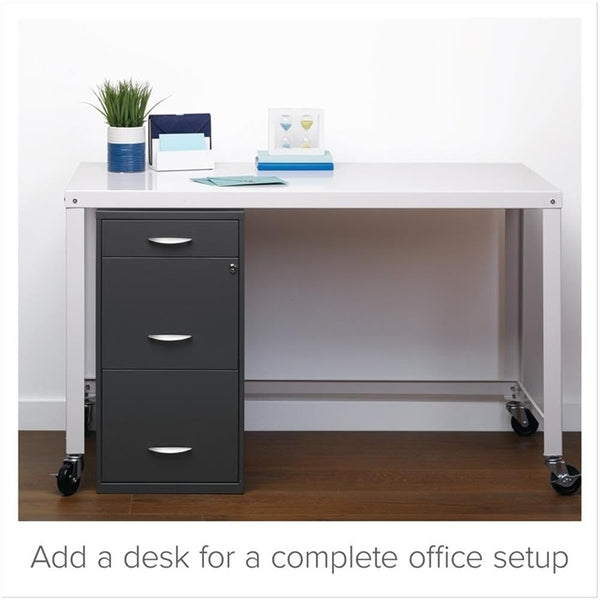3-Drawer Vertical Metal Filing Cabinet with Lock – Letter Size