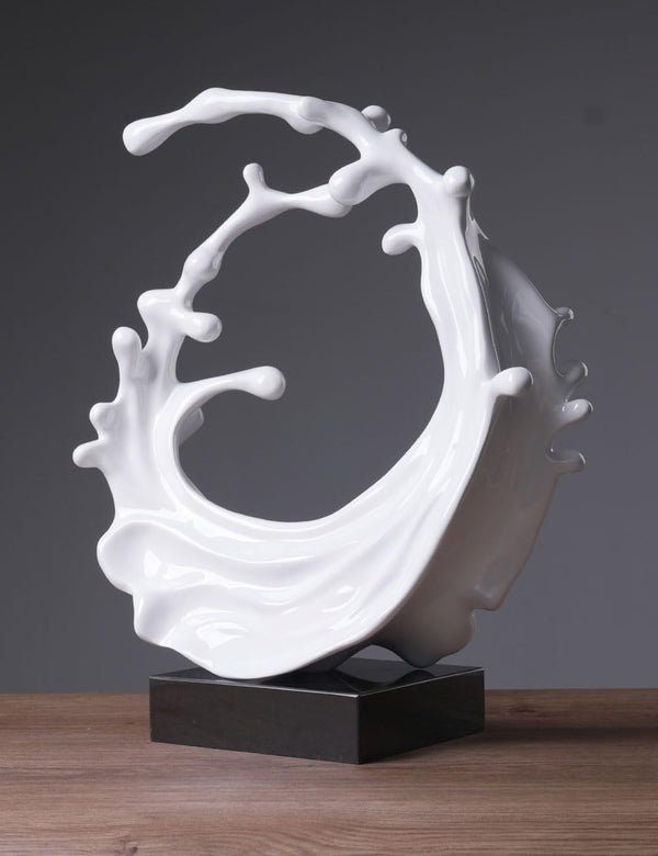 Abstract Sea Wave Sculpture Figurine