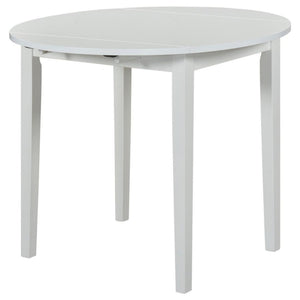 3-Piece Drop Leaf Round Dining Set with 2 Chairs