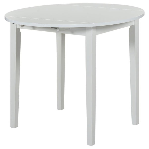 3-Piece Drop Leaf Round Dining Set with 2 Chairs