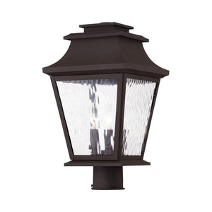 Hathaway 3-Light Outdoor Post Lantern – Bronze