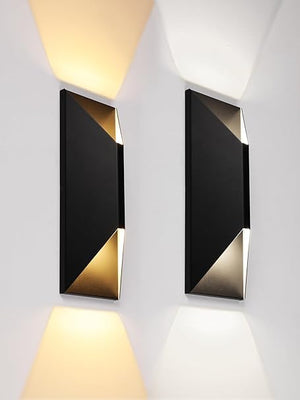 Dimmable LED Up Down Wall Light – 14 Inch, IP65, CRI 90+, 100-277V, Pack of 2