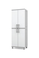 5-Shelf Resin Storage Cabinet with Lockable Doors
