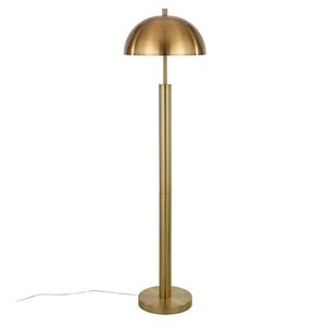 58" Mid-Century Modern Floor Lamp – Gold Dome