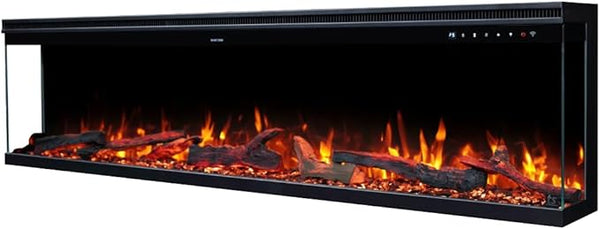 3-Sided Smart Electric Fireplace