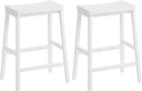 Industrial Saddle Bar Stools Set of 2 with Footrests