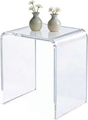 Clear Acrylic End Table Set of 2 – 12"D x 16"W x 18"H