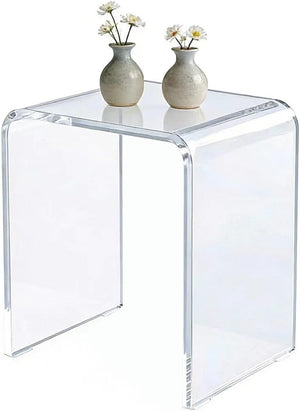 Clear Acrylic End Table Set of 2 – 12"D x 16"W x 18"H