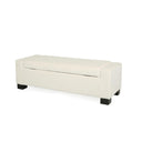 Storage Ottoman with Lid & Birch Wood Legs