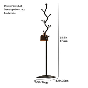 Metal Coat Rack with 8 Hooks – Tree Branch Design