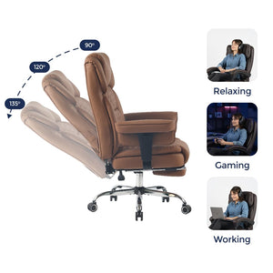 Prestige Heat & Kneading Massage Office Chair with Footrest