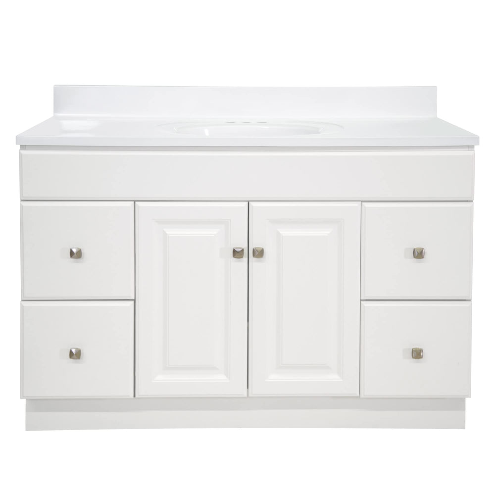 49-Inch Bathroom Vanity with Cultured Marble Top