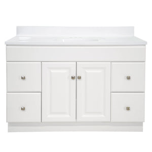 49-Inch Bathroom Vanity with Cultured Marble Top