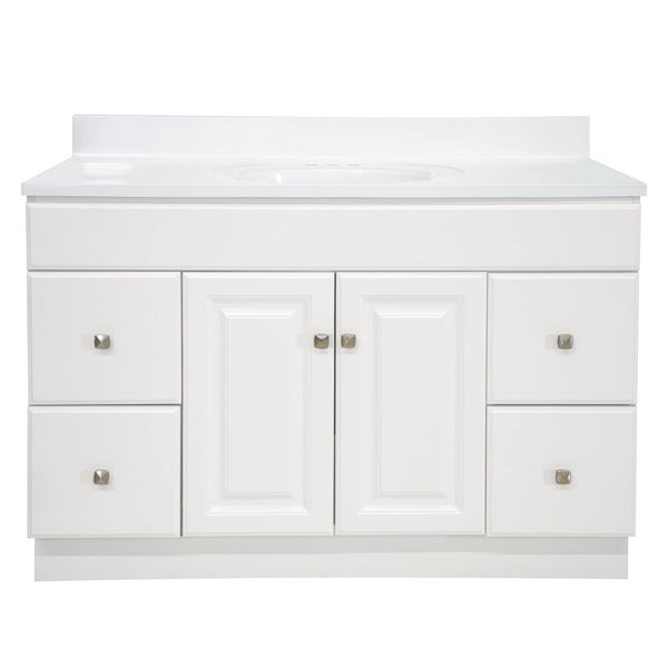 49-Inch Bathroom Vanity with Cultured Marble Top