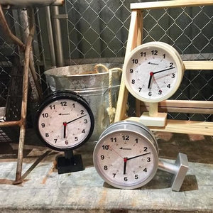 Double-Sided Wall Clock – Small Indoor Station Clock