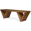 Acacia Wood Outdoor Bench with Teak Finish