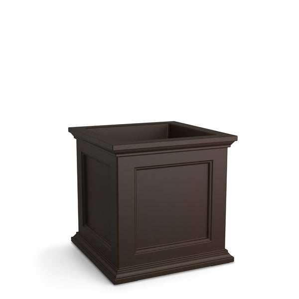 20-Inch Square Self-Watering Planter – Espresso