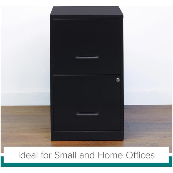 2-Drawer Vertical Metal Filing Cabinet – Lockable, Pre-Assembled, Letter Size