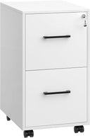 2-Drawer Mobile File Cabinet with Lock