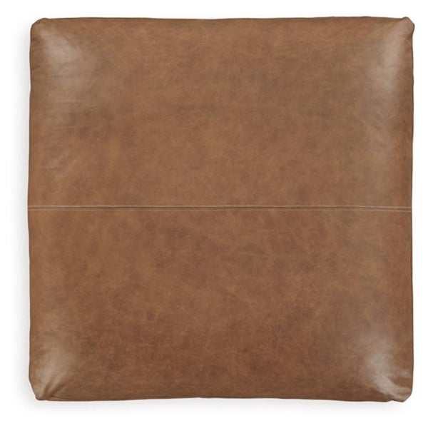 Oversized Square Accent Ottoman – Leather & Faux Leather