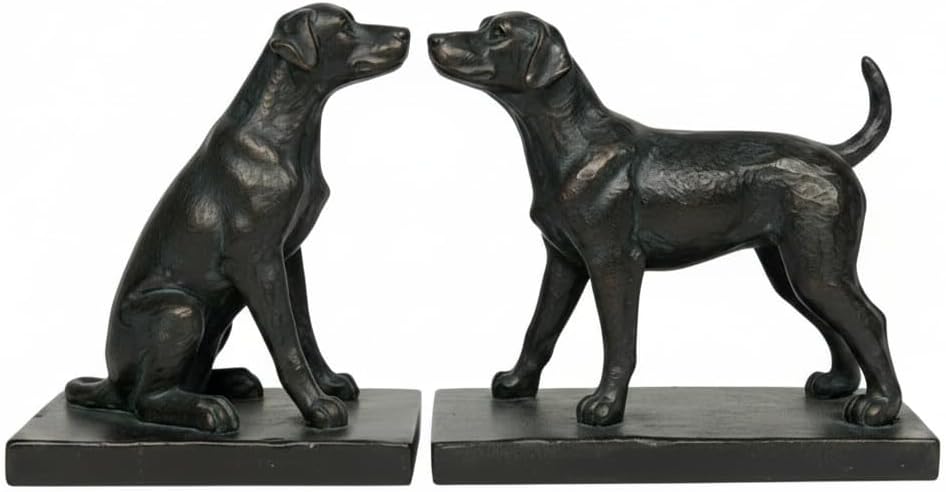 Black Labrador Retriever Bookends – Set of 2