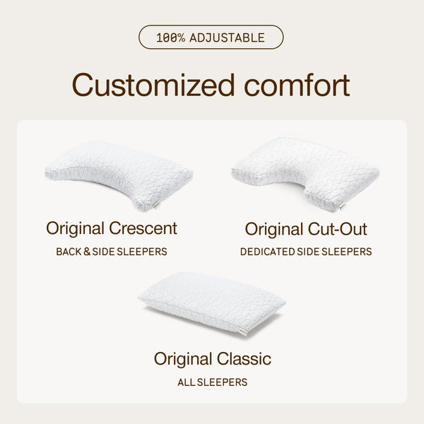 Adjustable Memory Foam Bed Pillow – Queen & King