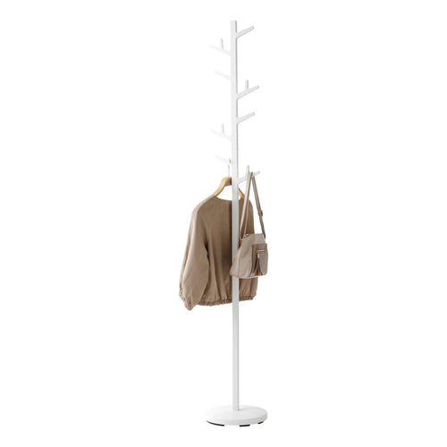 Slim Freestanding Coat Rack with Adjustable Branches