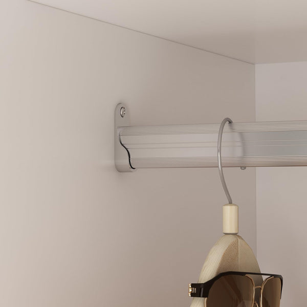 Wardrobe Cabinet with 2 Doors, 3 Drawers & Hanging Rod
