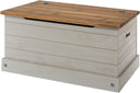 Pine Wood Storage Trunk & Entryway Bench
