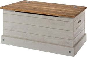 Pine Wood Storage Trunk & Entryway Bench