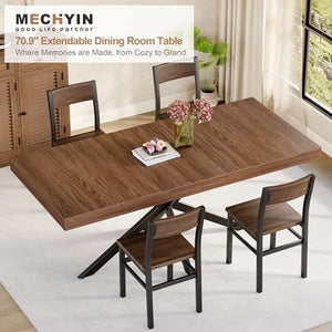 Extendable Dining Table with Hidden Leaf & Storage