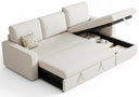 81.5" L-Shaped Sleeper Sofa Bed with Storage Chaise