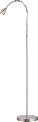 Adjustable LED Gooseneck Floor Lamp – Dimmable Zoomable Spotlight