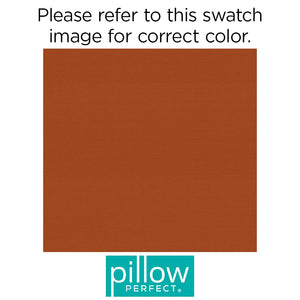 Outdoor Seat Cushions Set of 2 — Square Corner 20x20 Orange