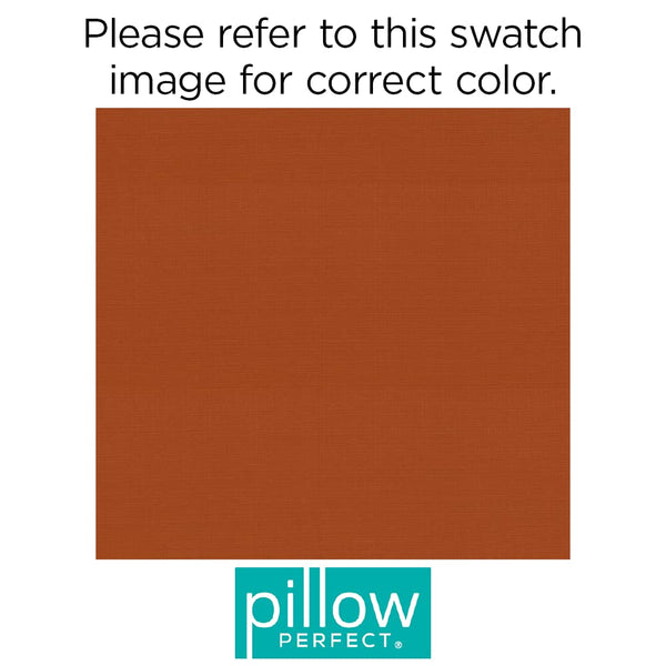 Outdoor Seat Cushions Set of 2 — Square Corner 20x20 Orange