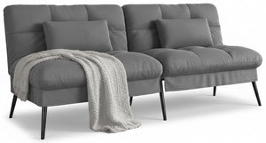 Convertible Futon Sofa Bed with Adjustable Backrest