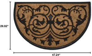 Jumbo Half Round Scroll Doormat