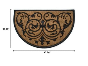 Jumbo Half Round Scroll Doormat