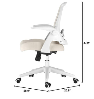 Ergonomic Office Chair with Flip-Up Armrests & Mesh Back